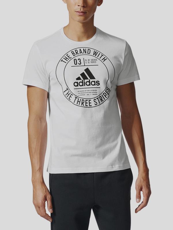 Tričko adidas Performance BADGE Bílá