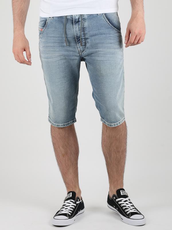Kraťasy Diesel KROSHORT-NE CALZONCINI Jogg Jeans Modrá