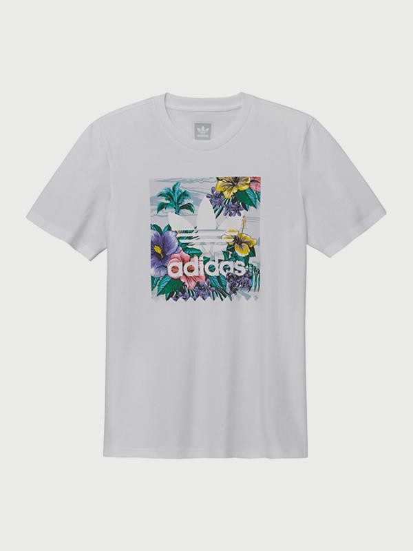 Tričko adidas Originals Bb Flrl Tee Bílá
