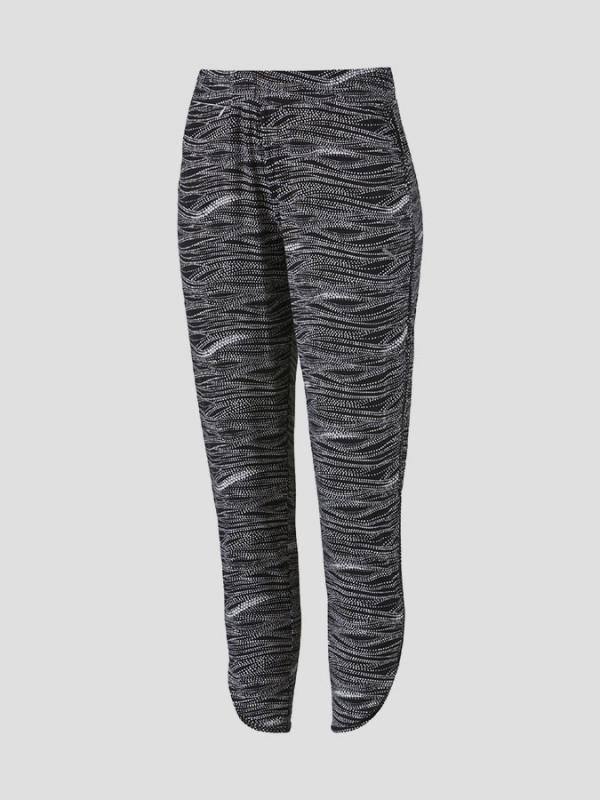Tepláky Puma Shine Pant white-w  black Bílá
