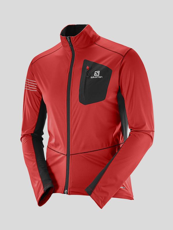 Bunda Salomon RS SOFTSHELL JKT M Červená