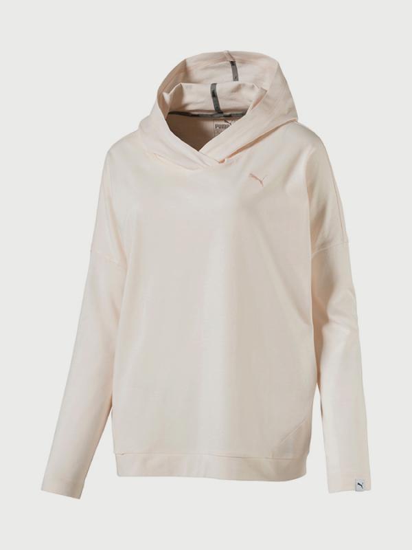 Mikina Puma ESS Hooded Cover Up W Béžová