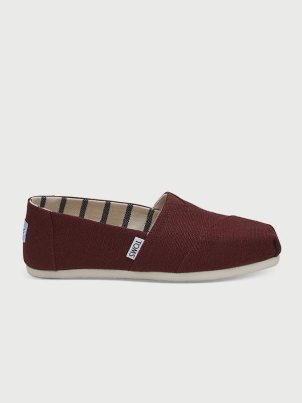 Boty Toms Blk Chrry Heritage Canvas Wm Alpr Esp Červená