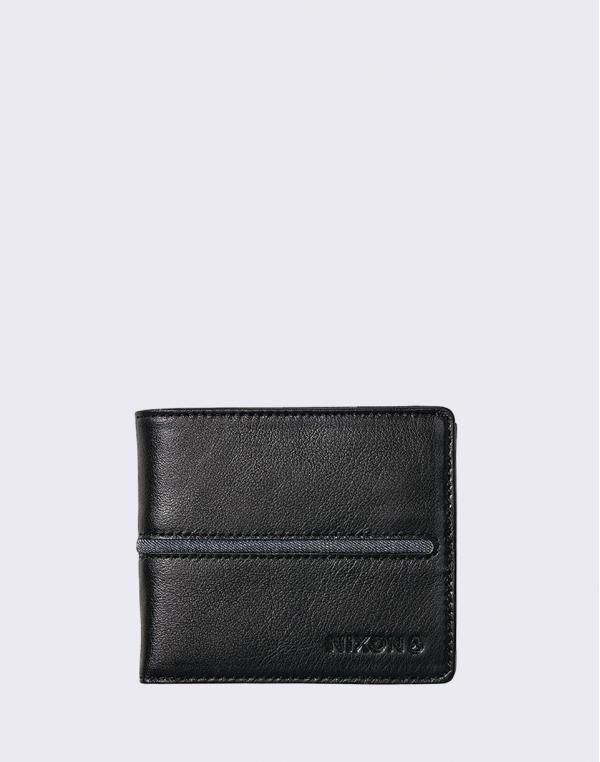 Nixon Coastal Showdown Bi-Fold Zip Black / Black