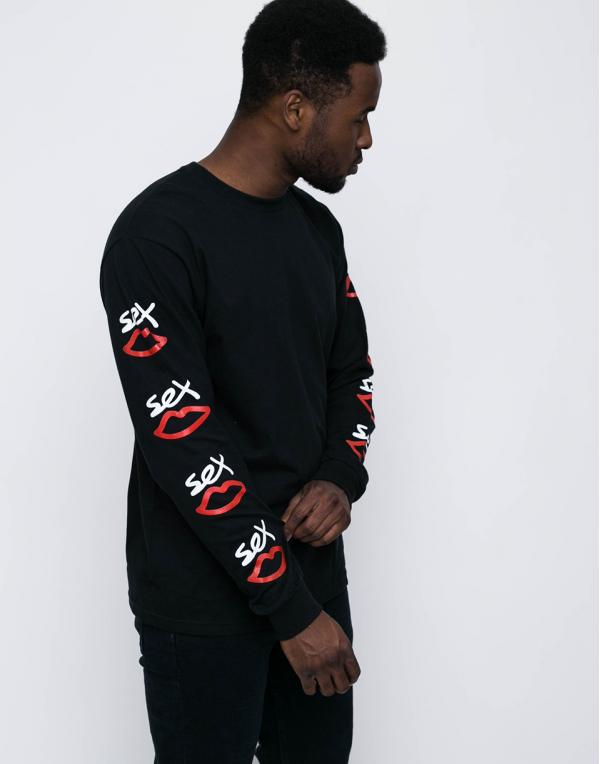 Sex Skateboards Logo Print Black XL