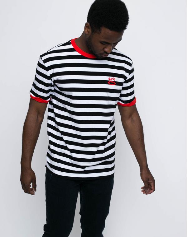 Sex Skateboards Stripe BLACK/WHITE L