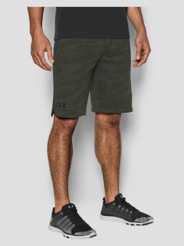 Kraťasy Under Armour SS Camo Fleece Short Černá