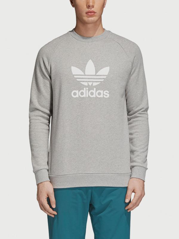 Mikina adidas Originals Trefoil Crew Šedá