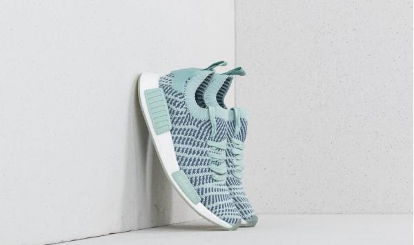 adidas NMD_R1 STLT Primeknit W Ash Green/ Raw Steel/ Ftw White