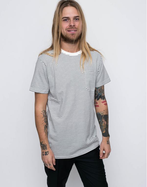 Wemoto BLAKE STRIPE Offwhite-Black S