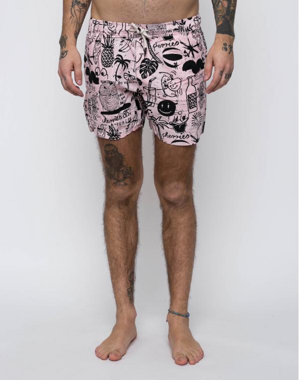 Wemoto CATS PRINTED Pink Black XL