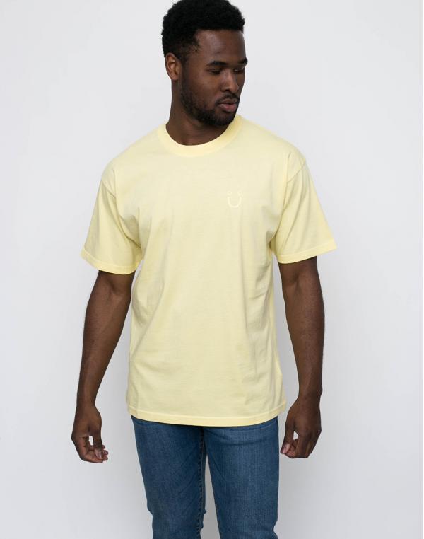 Polar Skate Co. HAPPY SAD GARMENT DYED Light Yellow M