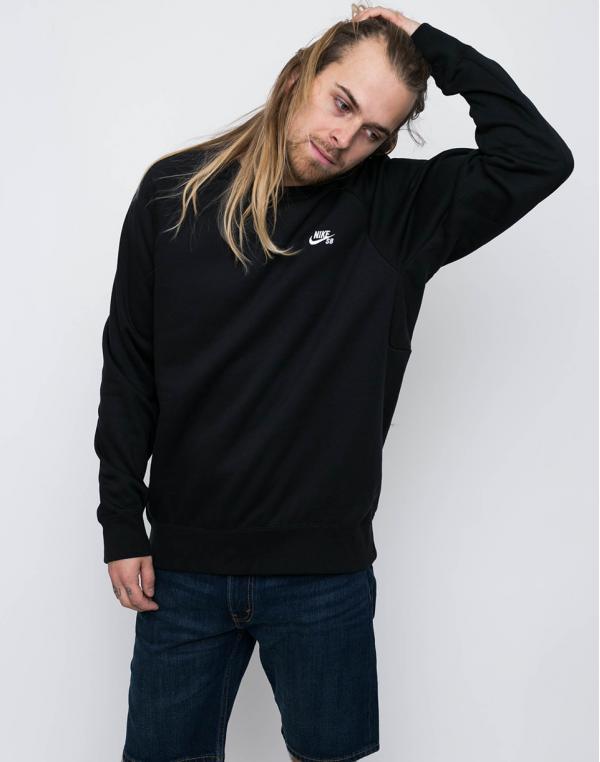 Nike SB Icon Crew BLACK/WHITE L