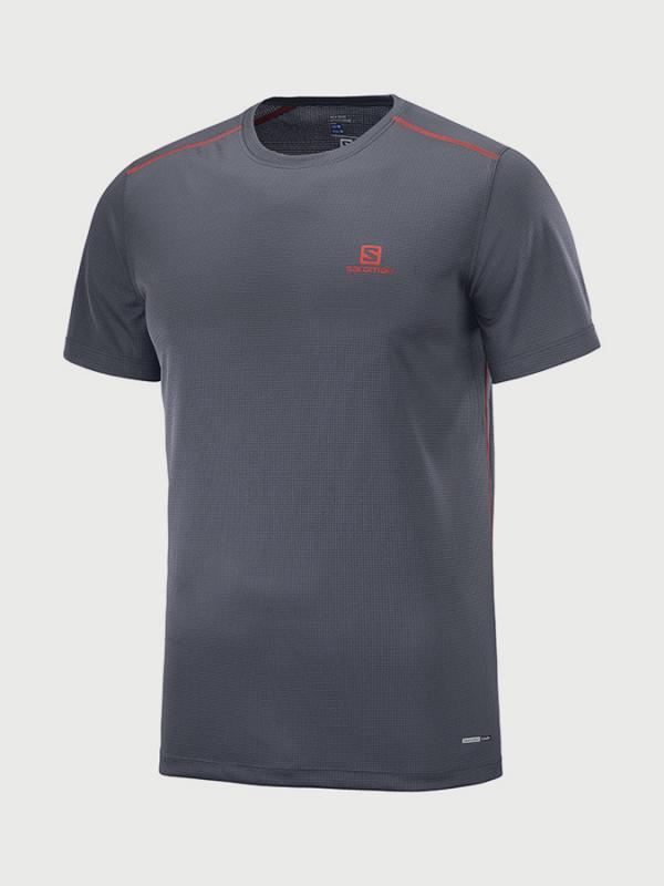 Tričko Salomon Stroll Ss Tee M Šedá