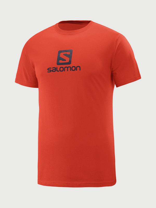 Tričko Salomon Coton Logo Ss Tee M Červená