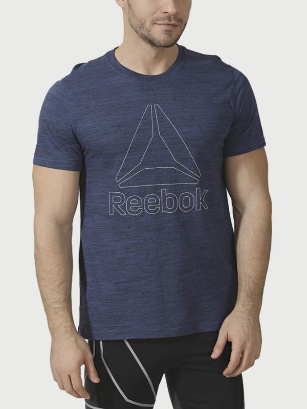 Tričko Reebok El Marble Group Tee Modrá