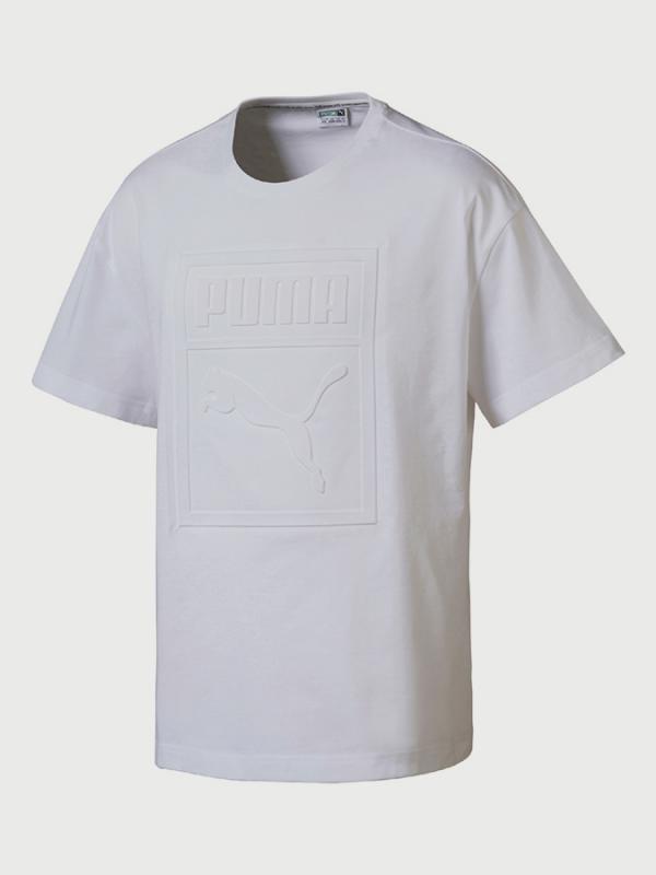 Tričko Puma Archive Embossed Print Tee Bílá