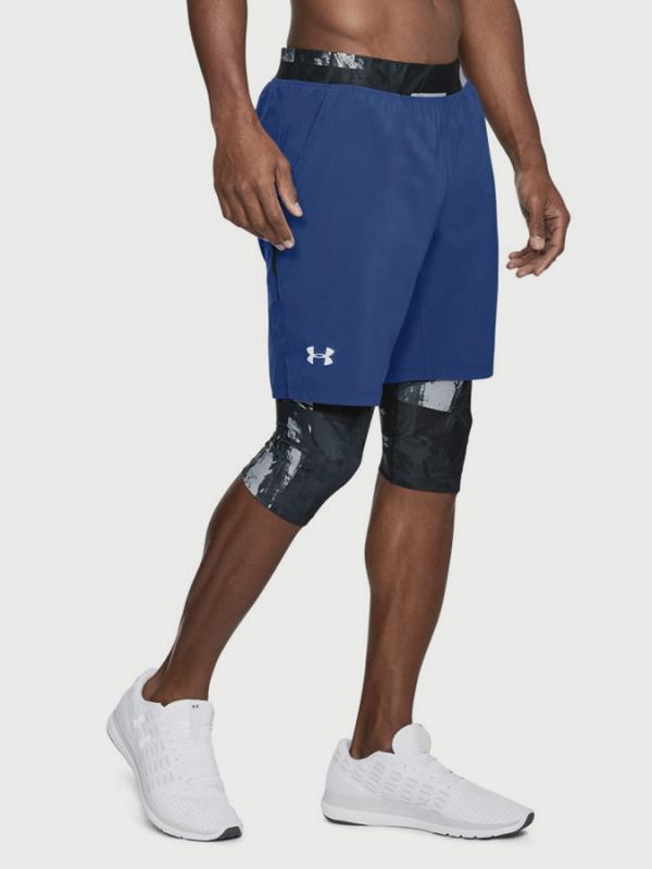 Kraťasy Under Armour Launch Sw Long Short Modrá