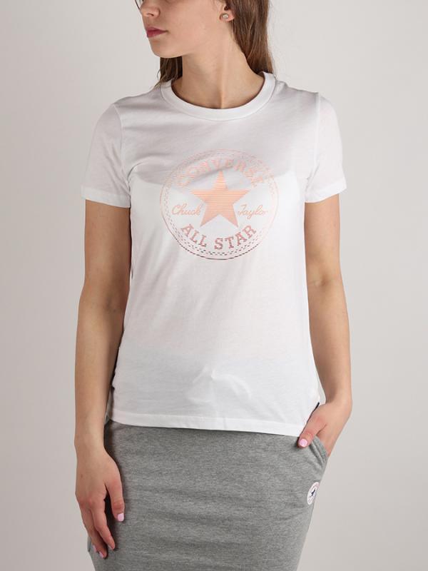 Tričko Converse Clear Foil Chuck Patch C Tee Bílá