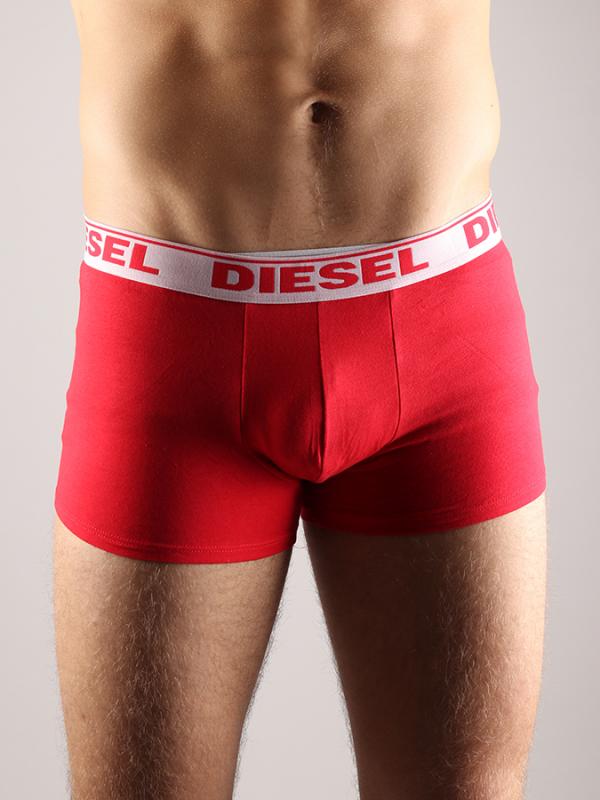 Boxerky Diesel Umbx - Shawnthree - 3 Pack Boxers Červená