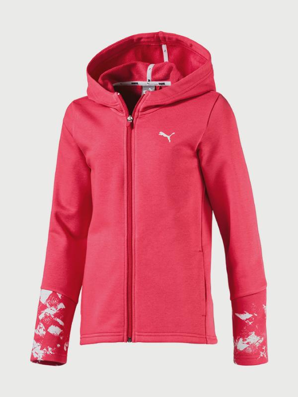 Mikina Puma Energized FZ Hoody Růžová