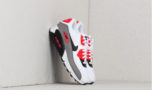 Nike Wmns Air Max 90 White/ Black-Dust-Solar Red