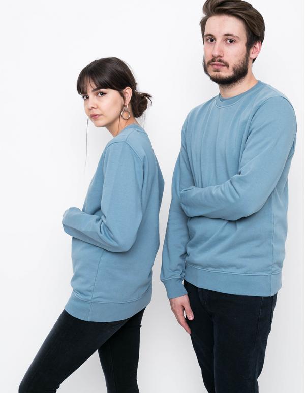 Colorful Standard Classic Organic Crew Stone Blue S