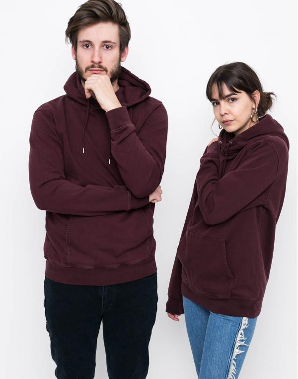 Colorful Standard Classic Organic Hood Oxblood Red L