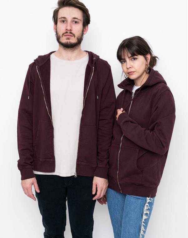 Colorful Standard Classic Organic Zip Hood Oxblood Red S