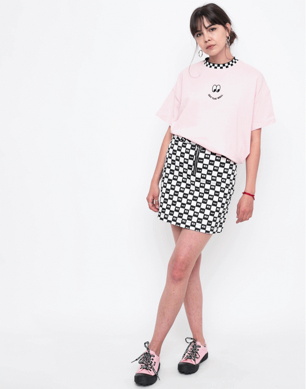 Logo tee Vans Lazy Oaf Off The Wall Almond Blossom