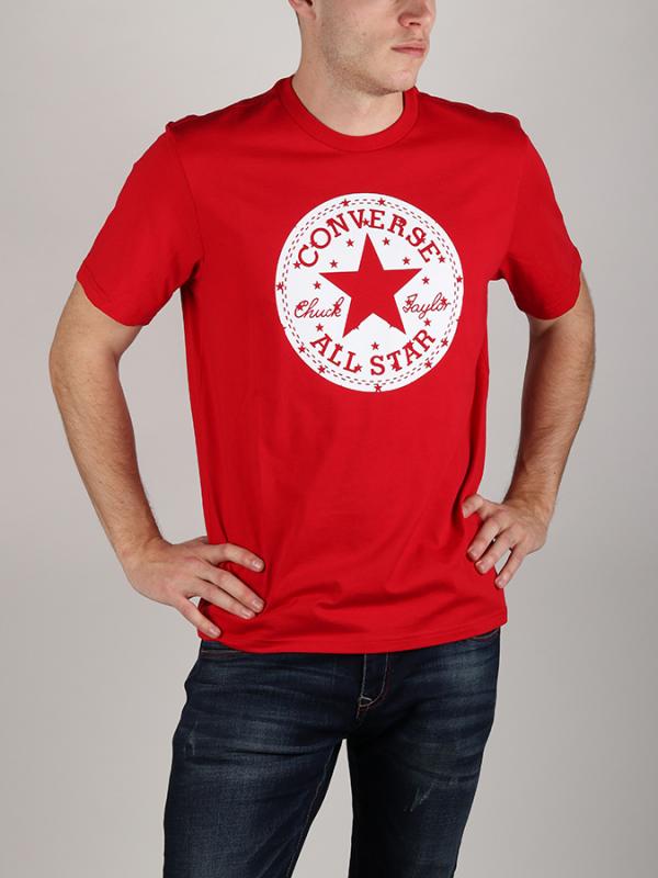 Tričko Converse ChckP Star Fill Tee Červená