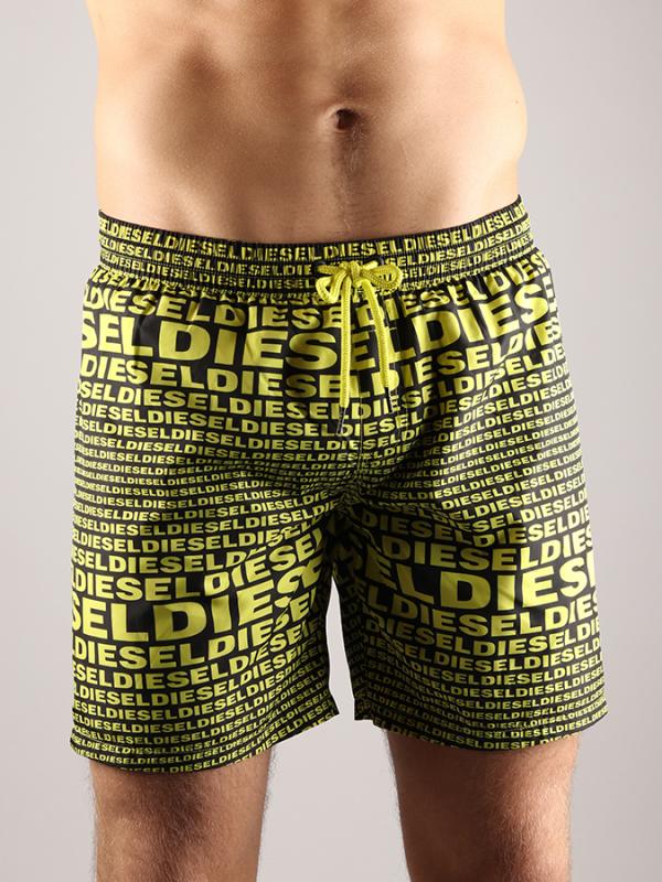 Plavky Diesel Bmbx - Wave 2.017 Sw Boxer Medium Žlutá