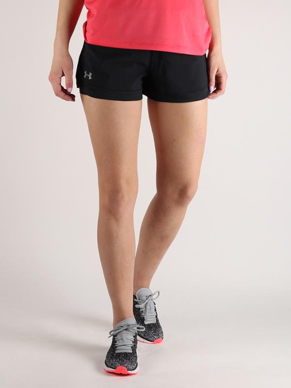Kraťasy Under Armour Speedpocket 2-In-1 Short Černá