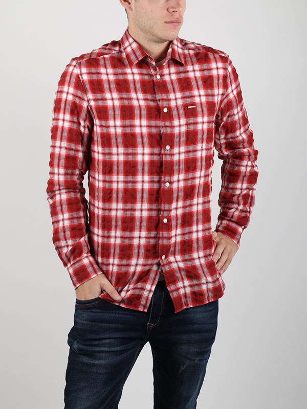Košile Diesel S-Oasis Camicia Červená
