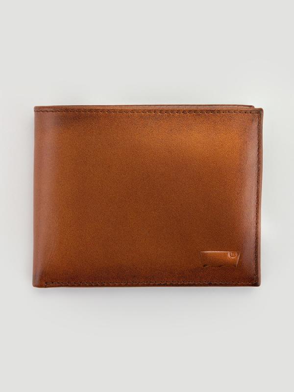 Peněženka LEVI'S Inlay Bifold Clean Finish Hnědá