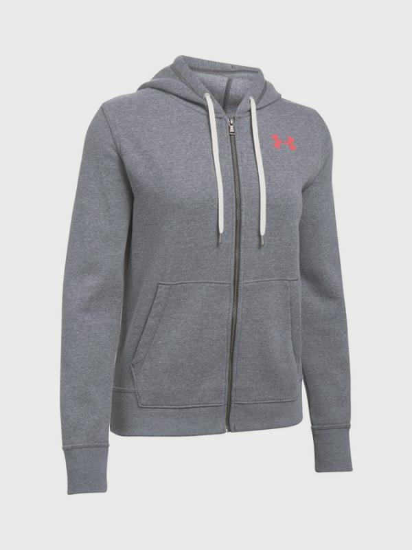 Mikina Under Armour Favorite Fleece FZ Šedá