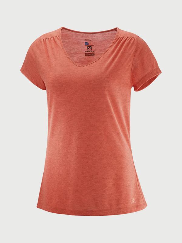 Tričko Salomon Ellipse Ss Tee W Oranžová