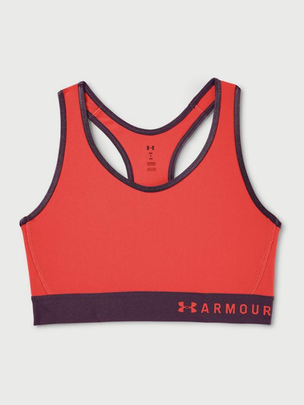 Kompresní podprsenka Under Armour Mid Keyhole Oranžová