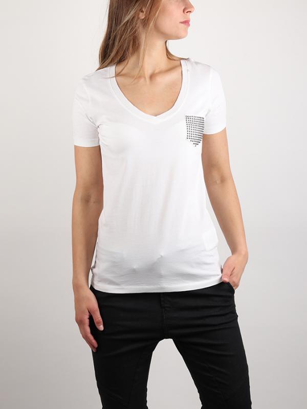 Tričko Replay W3952C T-Shirt Bílá