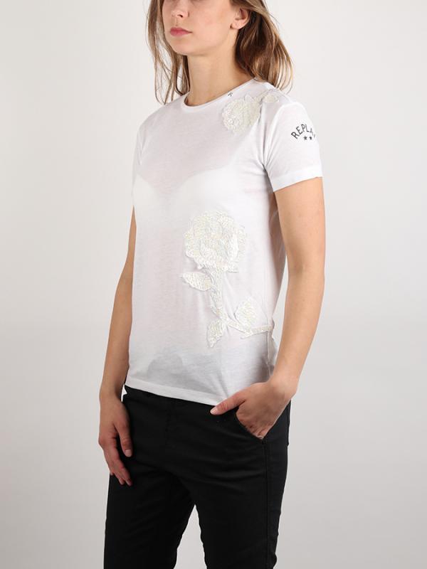 Tričko Replay W3959 T-Shirt Bílá