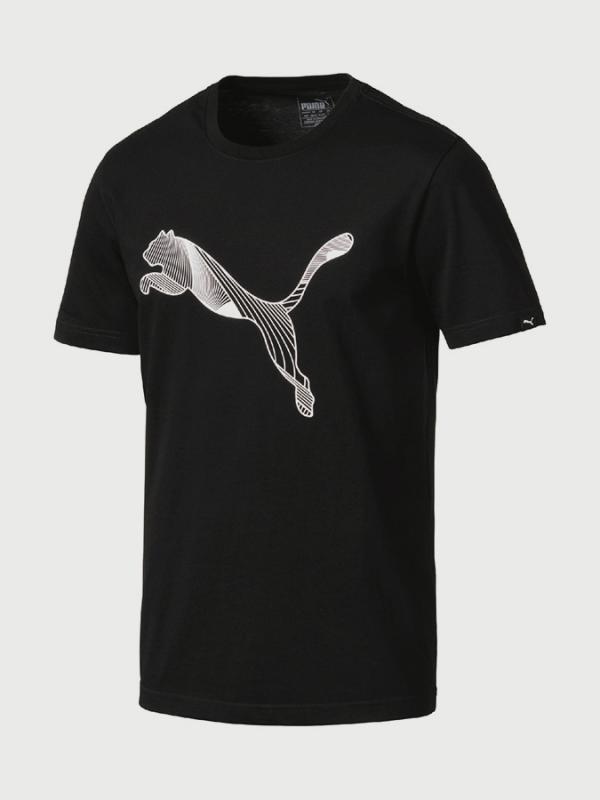 Tričko Puma Cat Logo Tee Černá
