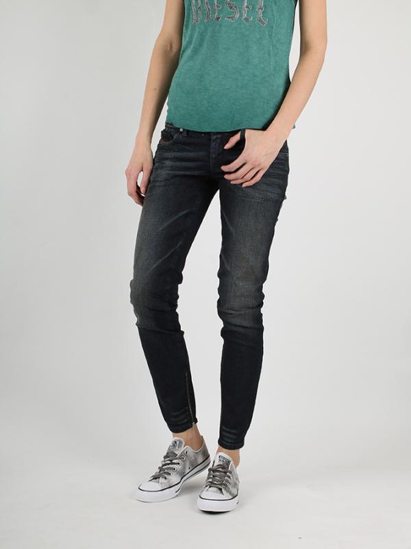 Džíny Diesel GRUPEE-ZIP L.32 PANTALONI Černá