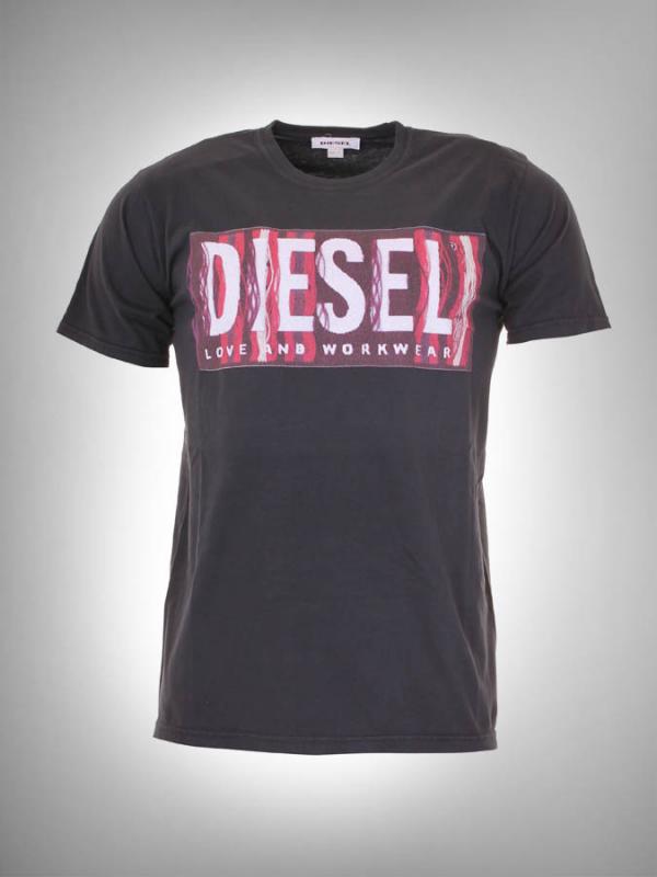 Tričko Diesel T-FEBRUS-RS MAGLIETTA Černá