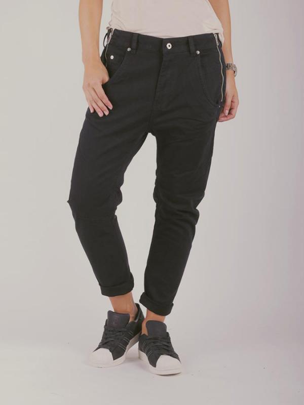 Kalhoty Diesel FAYZA-Q PANTALONI Černá