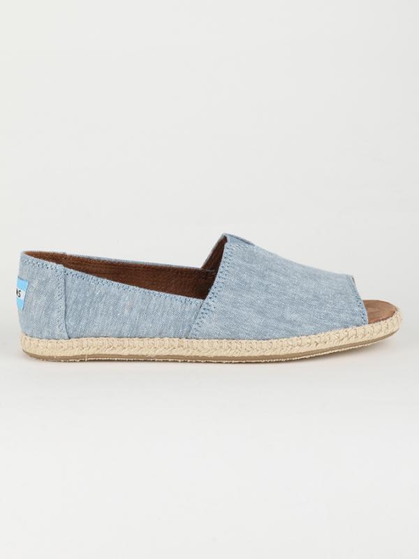Boty Toms BLUE SLUB CHAMBRAY WM ALPA OT ESP Modrá