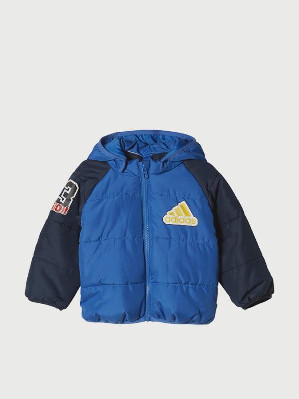 Bunda adidas Performance INF PAD BOY JKT Modrá