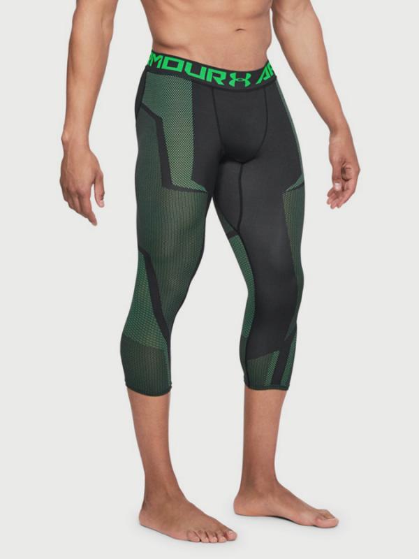 Kompresní legíny Under Armour Threadborne Seamless 3/4 Leg Zelená