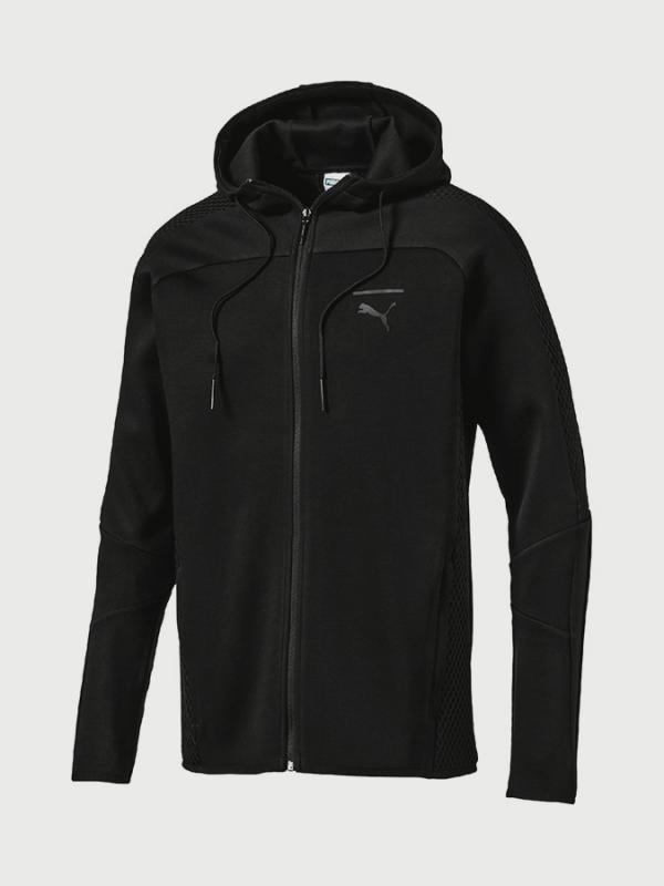 Mikina Puma Pace Net FZ Hoody Černá