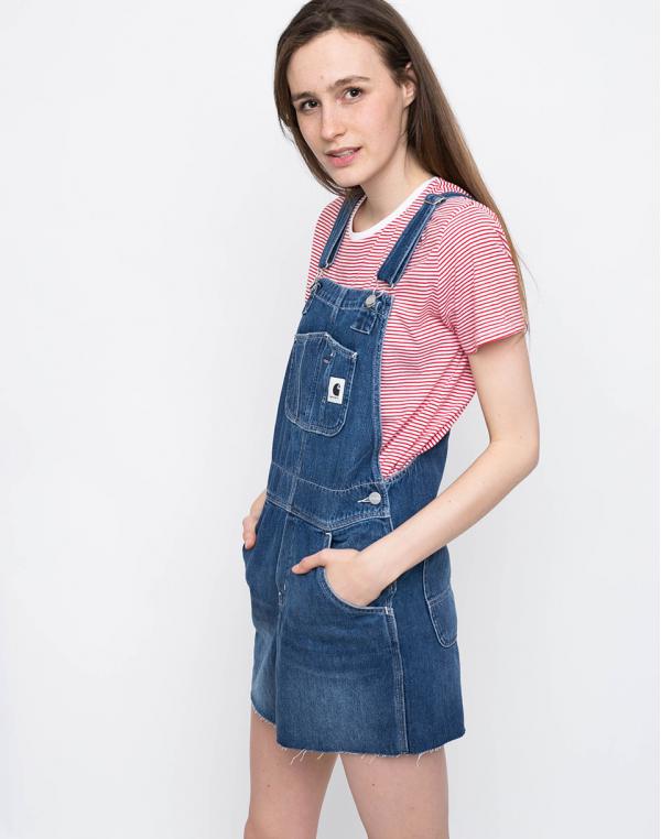 Carhartt WIP Bib Blue dark stone washed M