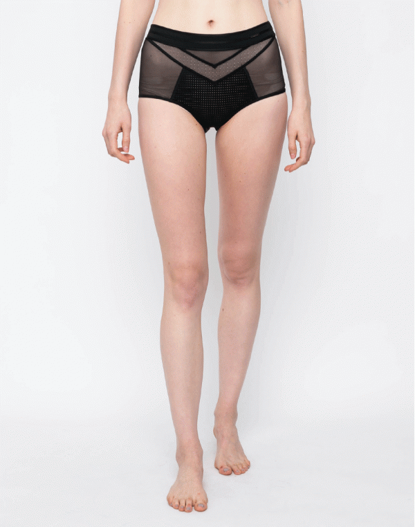 Calvin Klein HIGH WAIST HIPSTER Black L